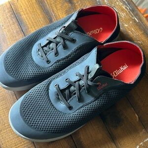 Olukai Mens Moku Pae Boat Shoes Brand New Lace Up Slip-on Mesh M10.5